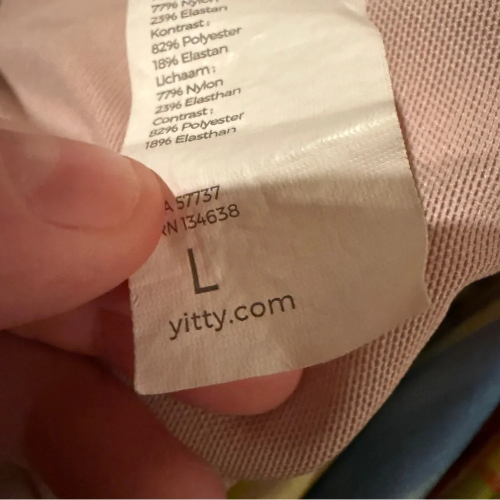 Yitty Lizzo Rainbow Pride Shaping Midi Bralette Sports Bra Sz‎ L
